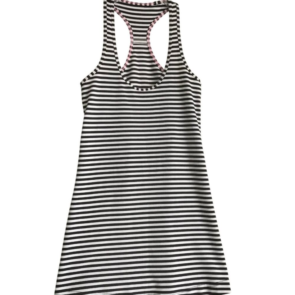 Lululemon Cool Raceback in Classic Stripe Black White - fit size 4 S